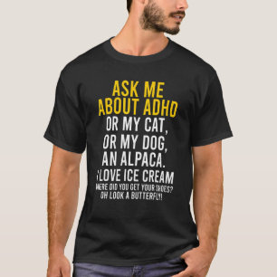 Fråga Mig Om Adhd Autism Psykisk Hälsa Medvetenhet T Shirt