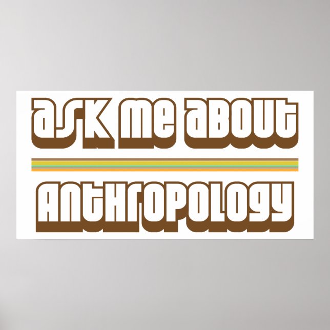 Fråga mig om antropologi poster (Framsidan)