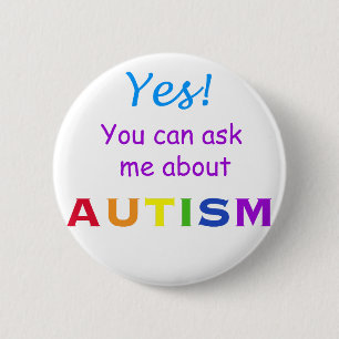 Fråga mig om Autism Knapp