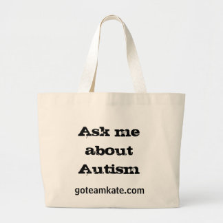 Fråga mig om Autismtoto hänger lös Jumbo Tygkasse
