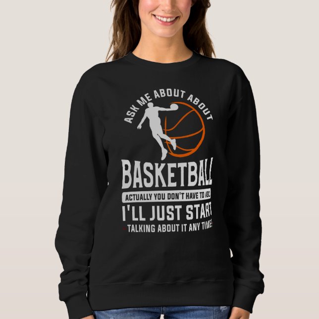 Fråga mig om Basketball. Du behöver inte T Shirt (Framsida)