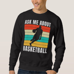 Fråga mig om basketboll lång ärmad tröja