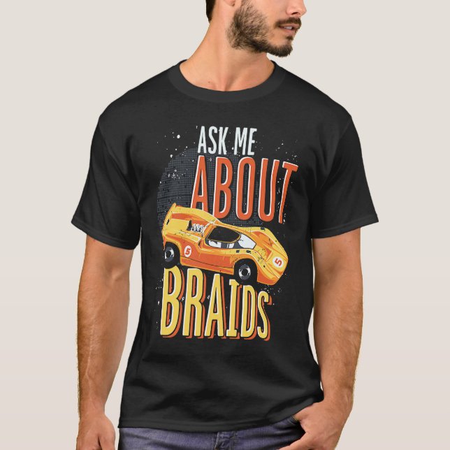 Fråga mig om Braids T Shirt (Framsida)