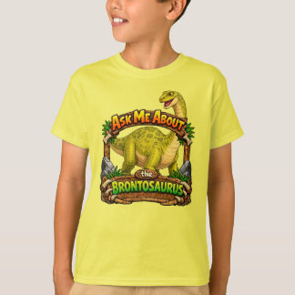 Fråga Mig Om Brontosaurus T-Shirt