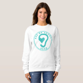Fråga mig om CDS (Aqua) Långärmad Sweatshirt T Shirt