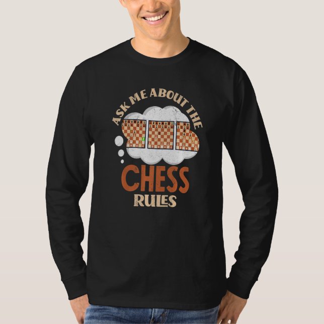 Fråga mig om Chess Regler Checkmate Gambit Open T Shirt (Framsida)
