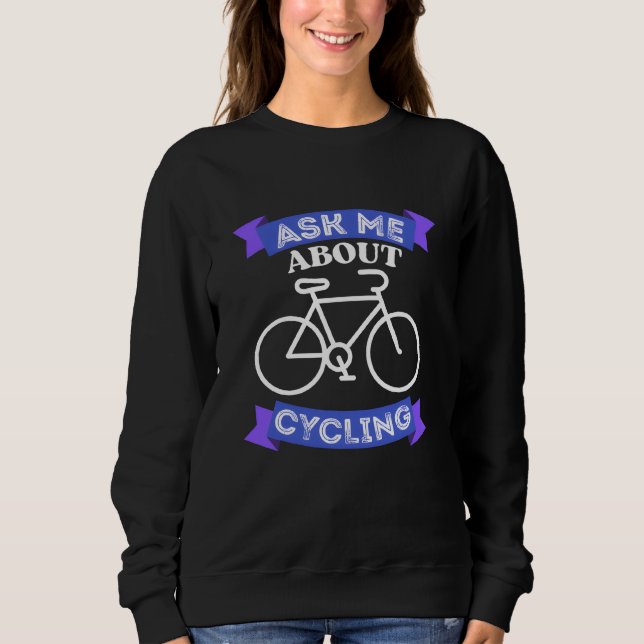 fråga mig om cykling t shirt (Framsida)