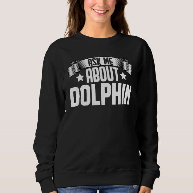 Fråga mig om delfindelfin t shirt (Framsida)