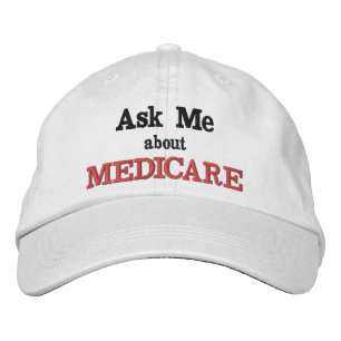 Fråga mig om den Medicare hatten Broderad Keps