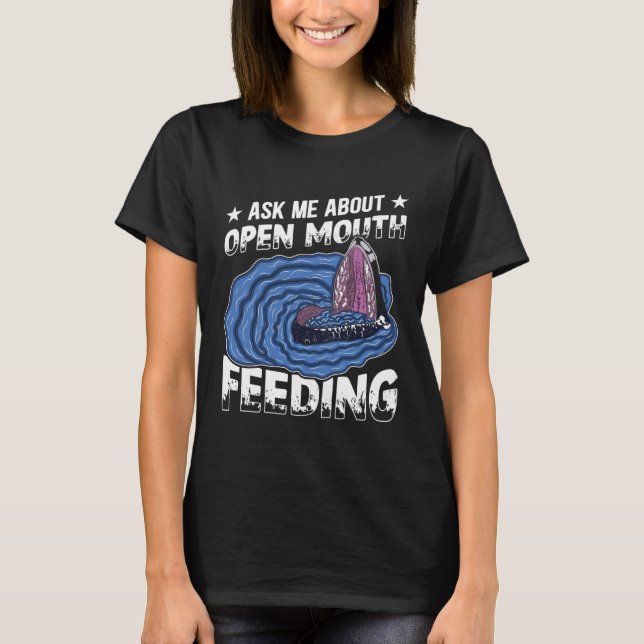 Fråga mig om den öppna munnen Matande valvkött T Shirt (Framsida)