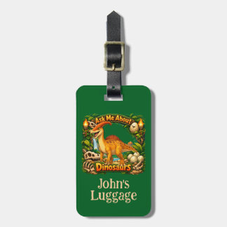 Fråga mig om dinosaurier/Parasaurolophus bagagetik Bagagebricka