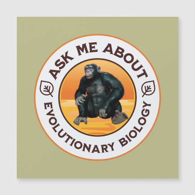 Fråga mig om evolutionsbiologi schimpans människoa (Framsida)