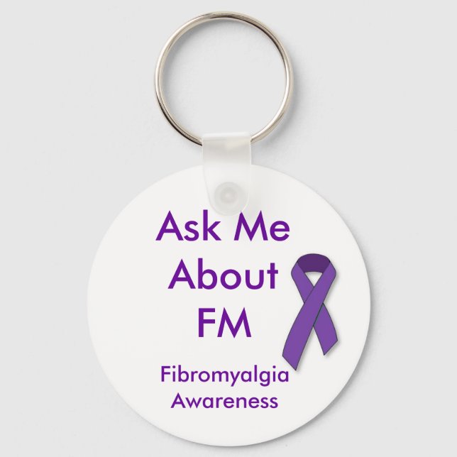 Fråga mig om FM-nyckelkedja Nyckelring (Framsida)