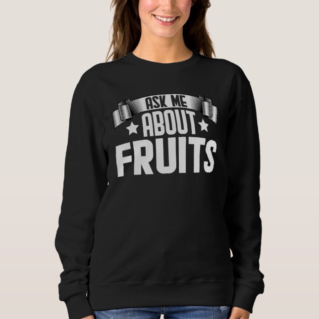 Fråga mig om frukt t shirt (Framsida)
