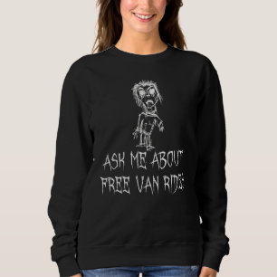 Fråga Mig Om Gratis Skåpbilstransporter Halloween T Shirt