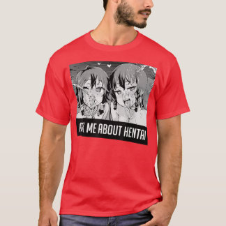 Fråga mig om Hentai Sweatshirt 2 Girl Ansikte Senp T Shirt