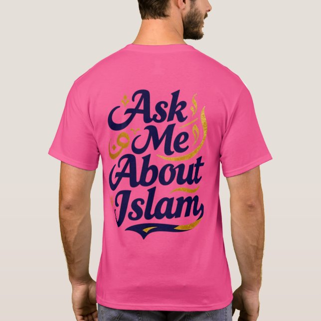 Fråga mig om islam t shirt (Baksida)