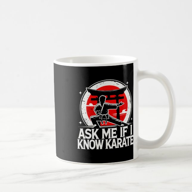 Fråga mig om jag vet Karate Kaffemugg (Höger)