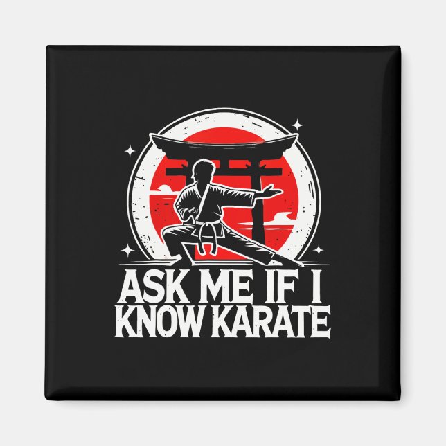 Fråga mig om jag vet Karate Magnet (Framsidan)