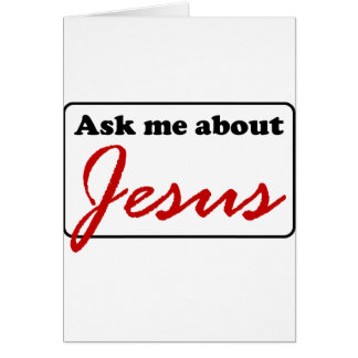 Fråga mig om Jesus Hälsningskort