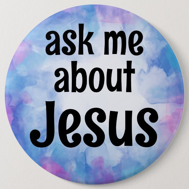 fråga mig om Jesus Knapp (Framsida)