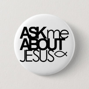 Fråga mig om Jesus knäppas Knapp