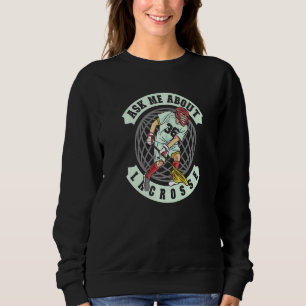 Fråga Mig Om Lacrosse College Lacrosse T Shirt