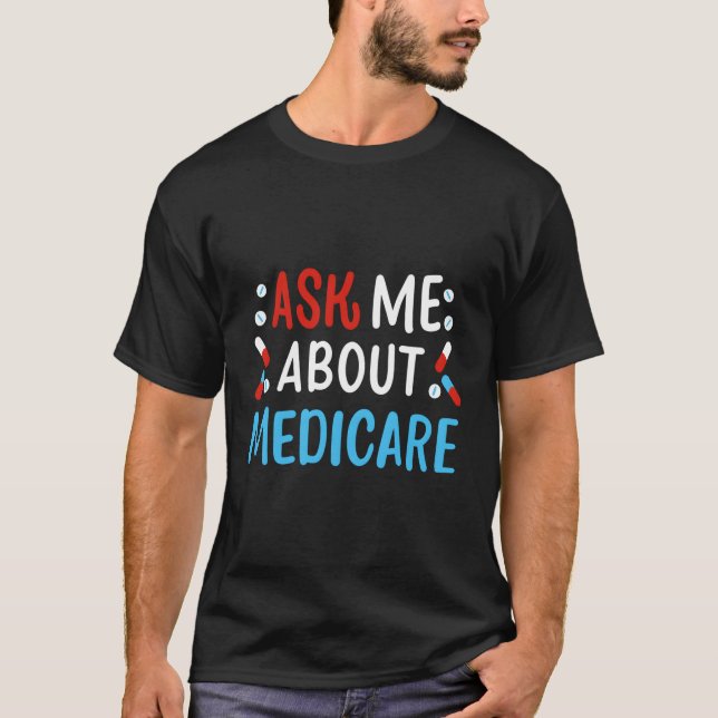 Fråga mig om läkemedel t shirt (Framsida)