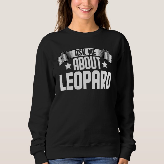 Fråga mig om Leopard Leopard T Shirt (Framsida)