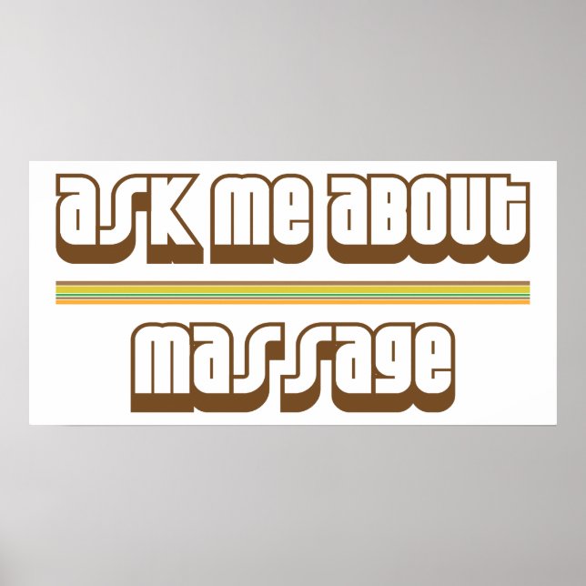 Fråga mig om massage poster (Framsidan)