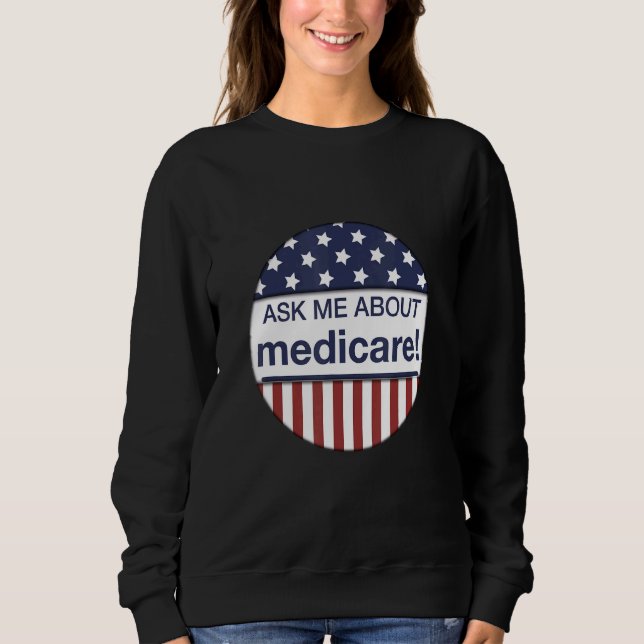 Fråga mig om Medicare Insurance Agent Broker Tee (Framsida)