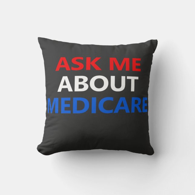 Fråga mig om Medicare Kudde (Framsida)