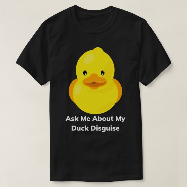 Fråga mig om min Anka-kamouflera. T Shirt (Design framsida)