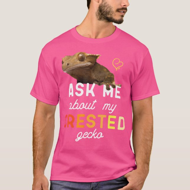 Fråga mig om min bestulna Gecko T Shirt (Framsida)