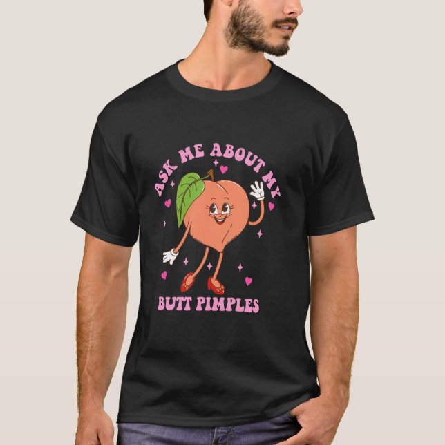 Fråga Mig Om Min Blanda Utslag Rolig Design T Shirt (Framsida)