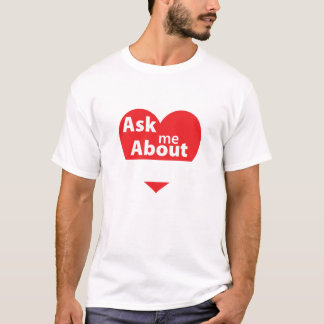 Fråga mig om min blogg - mörk skjorta tee