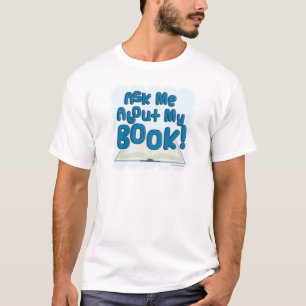 Fråga mig om min Bok! Roligt Stil Tee