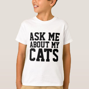 FRÅGA MIG OM MIN CATS, T-shirts, Kids T-shirt