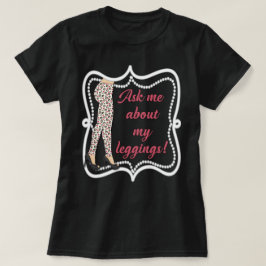 Fråga mig om min damasker med kontakten info på t-shirt