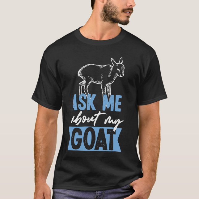 Fråga mig om min get Baby Goat T Shirt (Framsida)