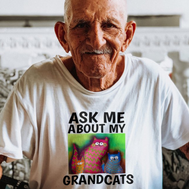 FRÅGA MIG OM MIN GRANDCATS T-shirts (Skapare uppladdad)