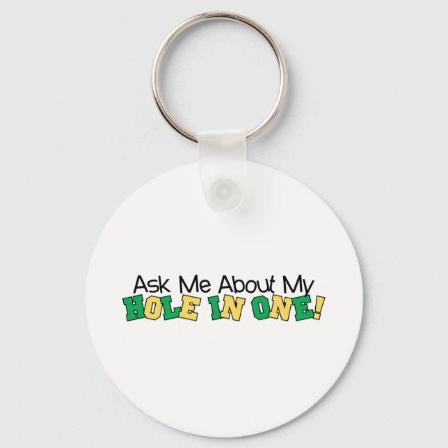 Fråga mig om min Hål i ett Nyckelring (Framsida)