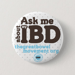 Fråga mig om min IBD knäppas - pricker Knapp