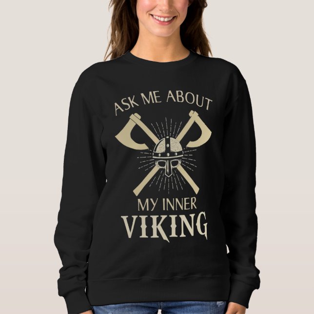 Fråga mig om min Inner Viking Valhalla Odin Clothi T Shirt (Framsida)