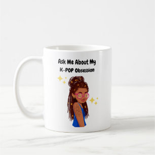 Fråga mig om min K-POP-observation Kaffemugg