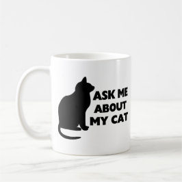 Fråga mig om min katt kaffemugg