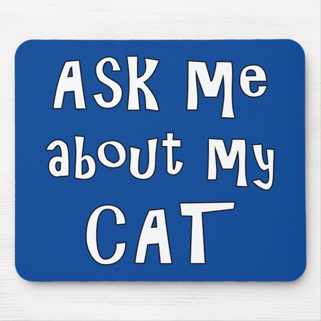 Fråga mig om min katt musmatta (Framsidan)