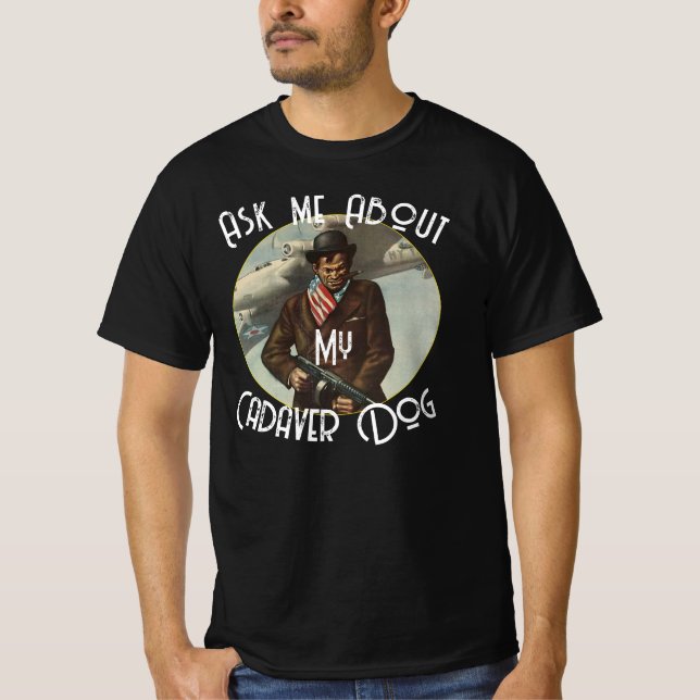 Fråga mig om min likhund-matchande T-shirt 2049 (Framsida)