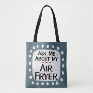 Fråga mig om min Luft Fryer Tote Bag Tygkasse