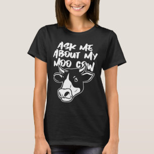 Fråga mig om min Moo Cow Premium T Shirt